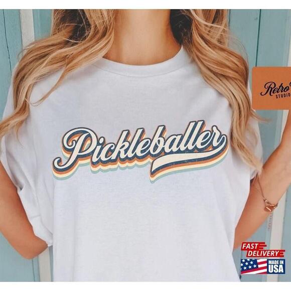 Other - Retro Pickleballer Shirt Tee Unisex Pickleball Sport Team Matching Tshirt